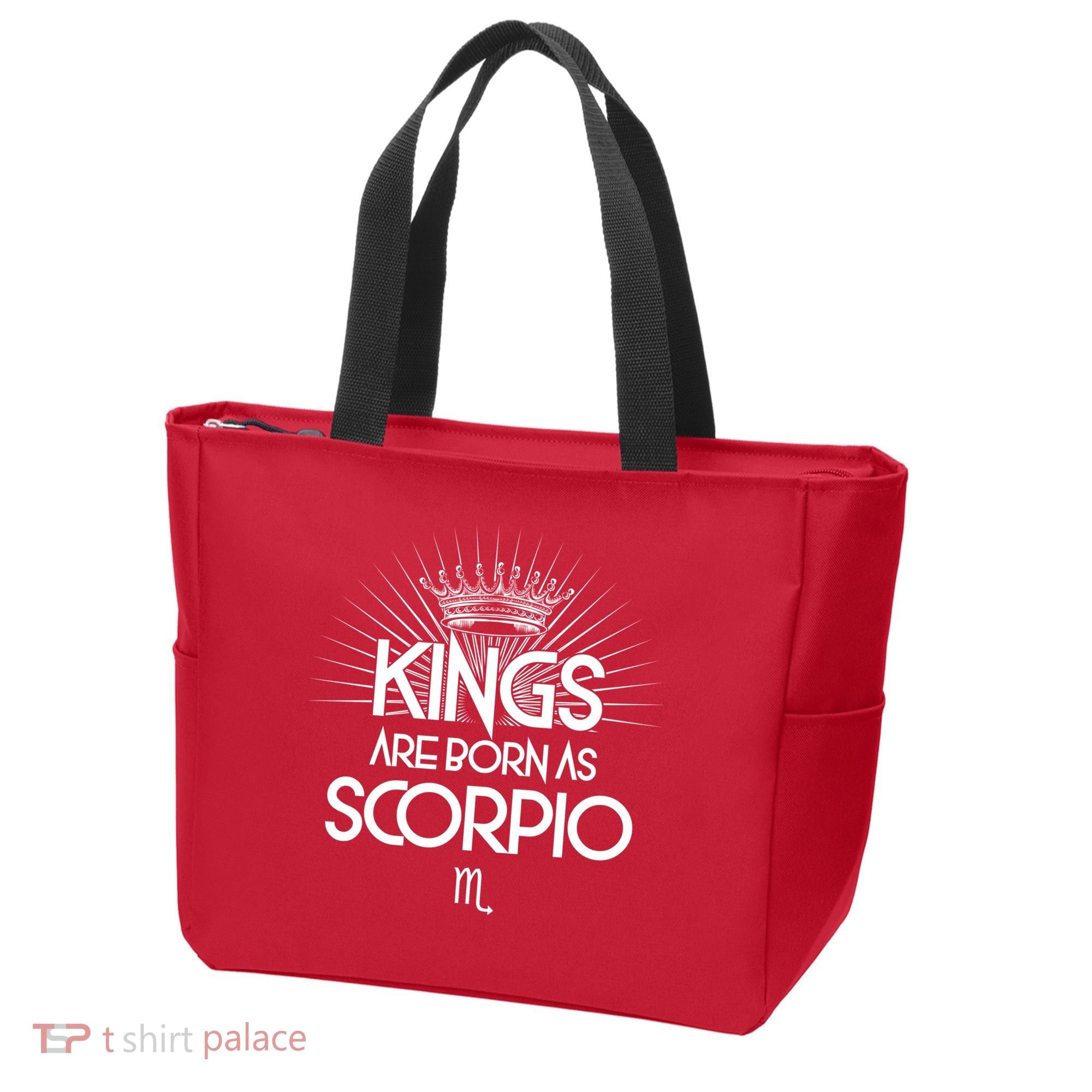 Kings Are Born As Scorpio Tote Bag