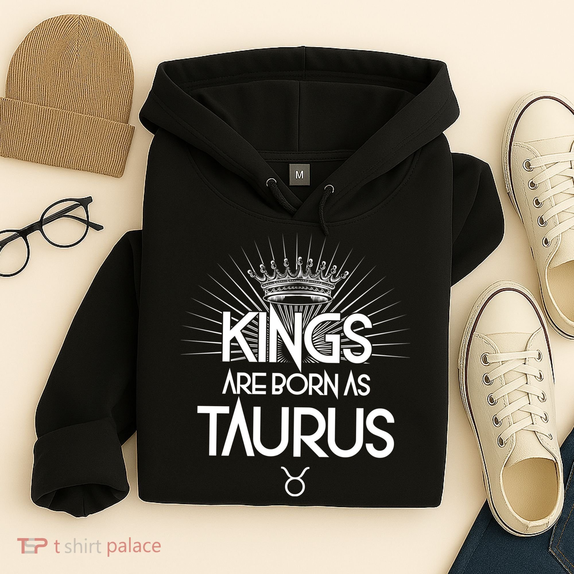 Kings Are Born As Taurus Hoodie
