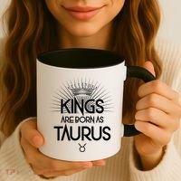 Kings Are Born As Taurus Coffee Mug thumb 3