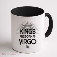 Kings Are Born As Virgo Coffee Mug thumb 1