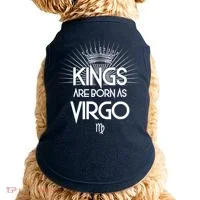 Kings Are Born As Virgo Doggie Tank thumb 0
