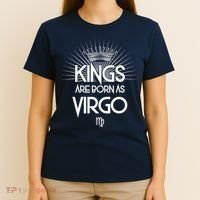 Kings Are Born As Virgo T-Shirt thumb 4