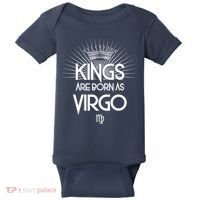 Kings Are Born As Virgo Baby Bodysuit thumb 0