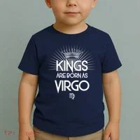 Kings Are Born As Virgo Toddler T-Shirt thumb 2