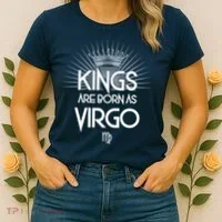 Kings Are Born As Virgo Women's T-Shirt thumb 2