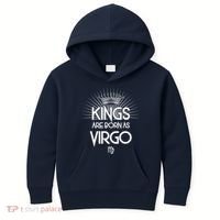 Kings Are Born As Virgo Kids Hoodie thumb 0