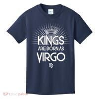 Kings Are Born As Virgo Kids T-Shirt thumb 0