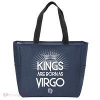 Kings Are Born As Virgo Tote Bag thumb 0
