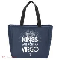 Kings Are Born As Virgo Tote Bag thumb 0