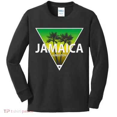 Kingston Jamaica Kids Long Sleeve Shirt