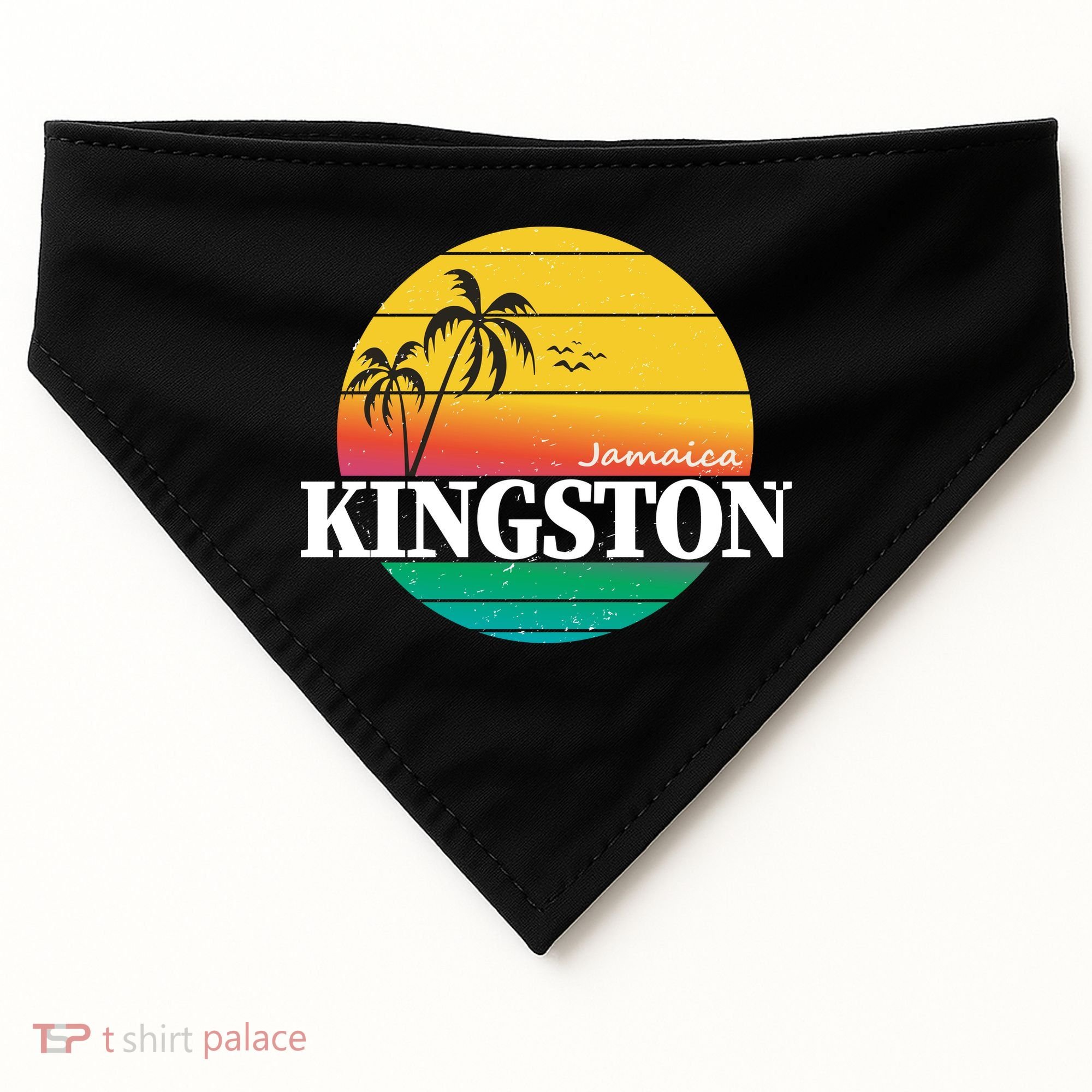 Kingston Jamaica Retro USA-Made Doggie Bandana