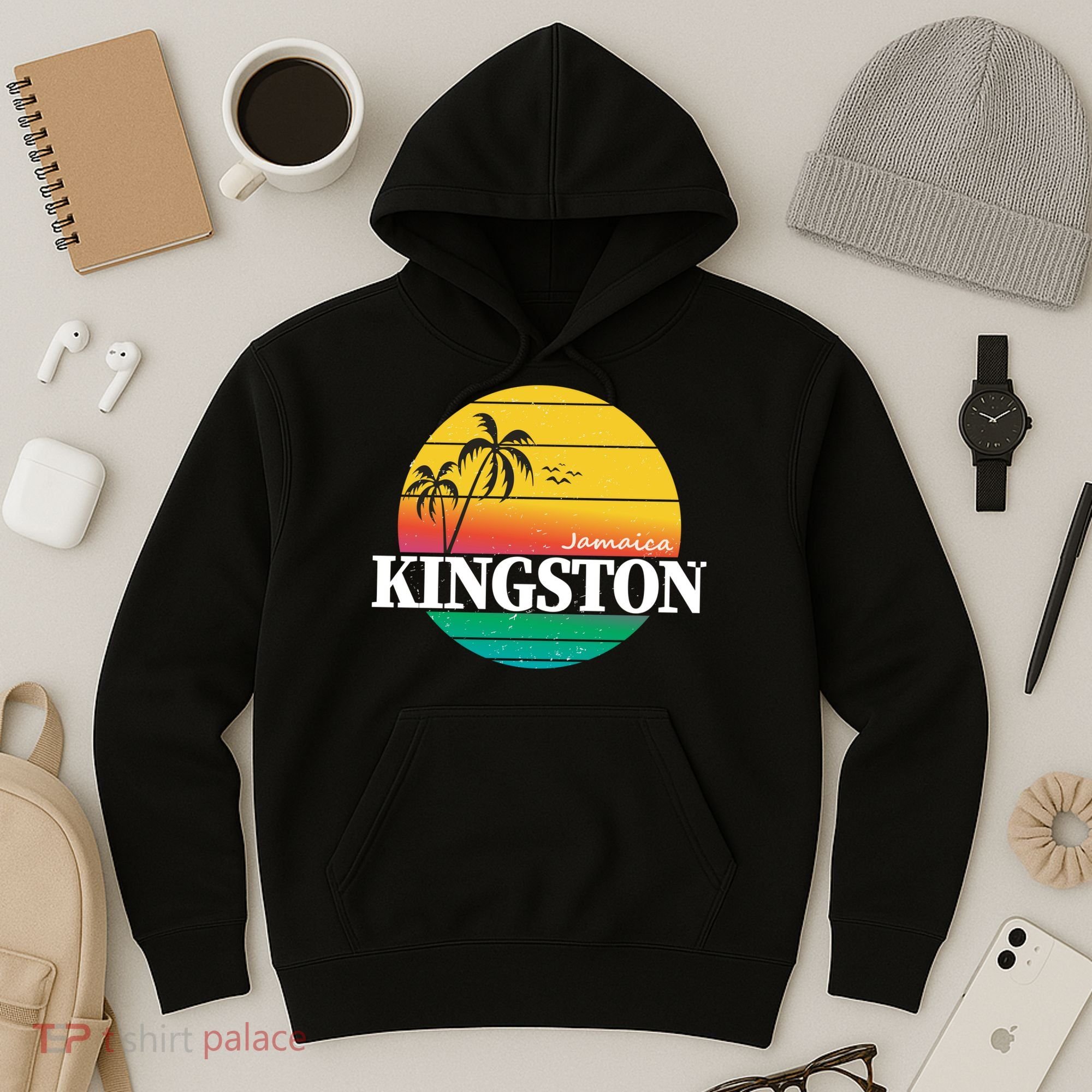Kingston Jamaica Retro Hoodie