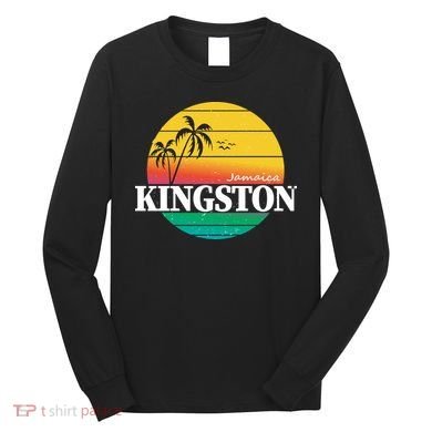 Kingston Jamaica Retro Long Sleeve Shirt