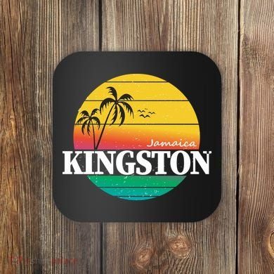 Kingston Jamaica Retro Coaster