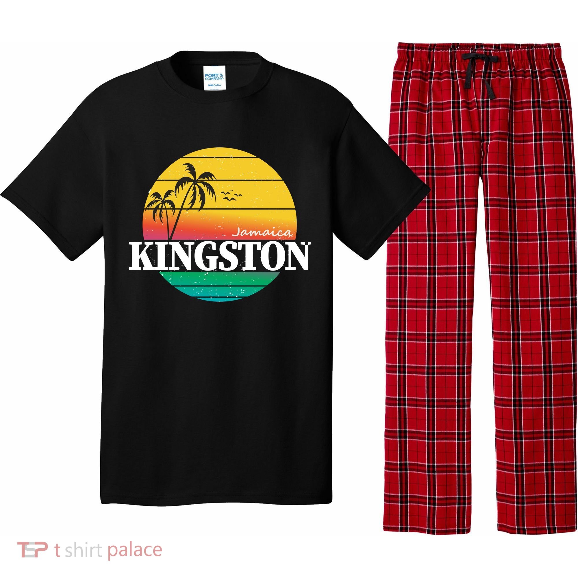 Kingston Jamaica Retro Pajama Set