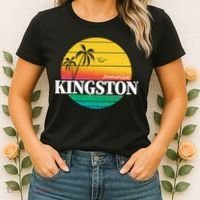 Kingston Jamaica Retro Women's T-Shirt thumb 2