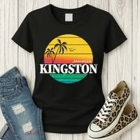 Kingston Jamaica Retro Women's T-Shirt thumb 3