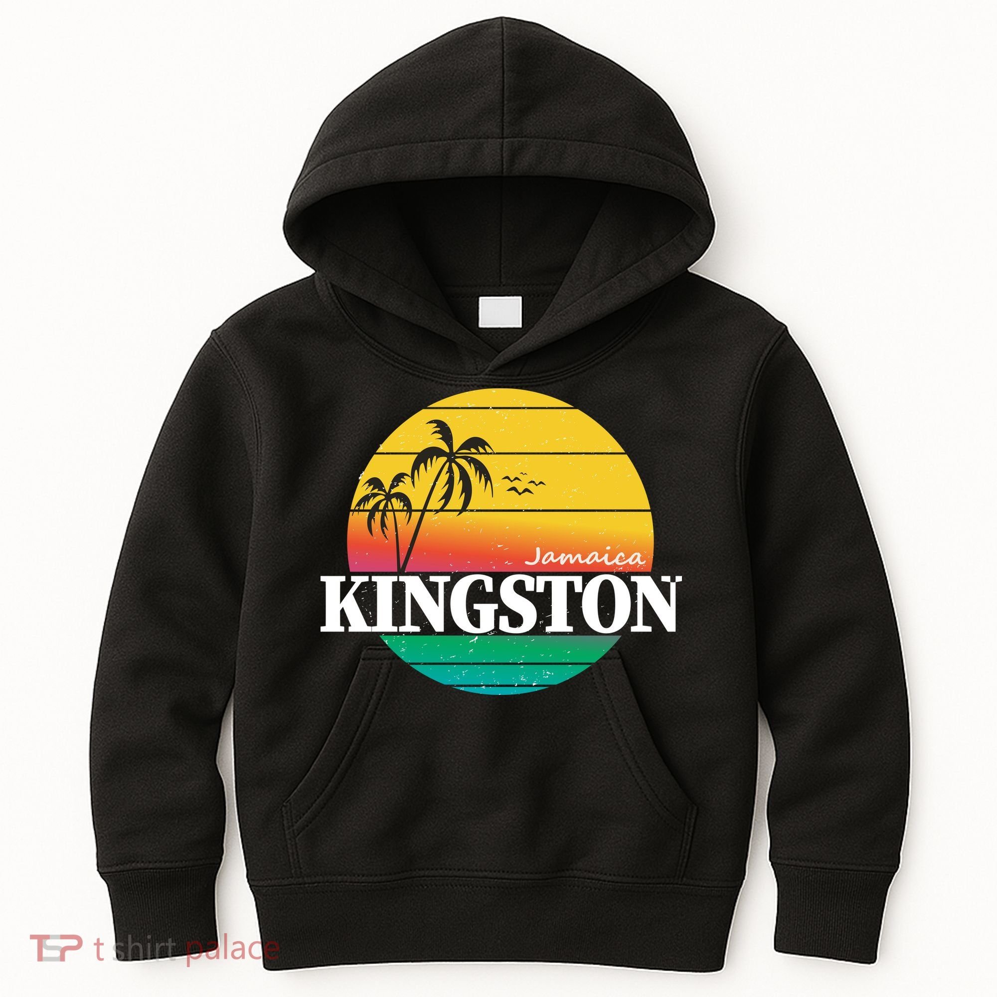 Kingston Jamaica Retro Kids Hoodie