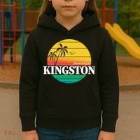Kingston Jamaica Retro Kids Hoodie thumb 3