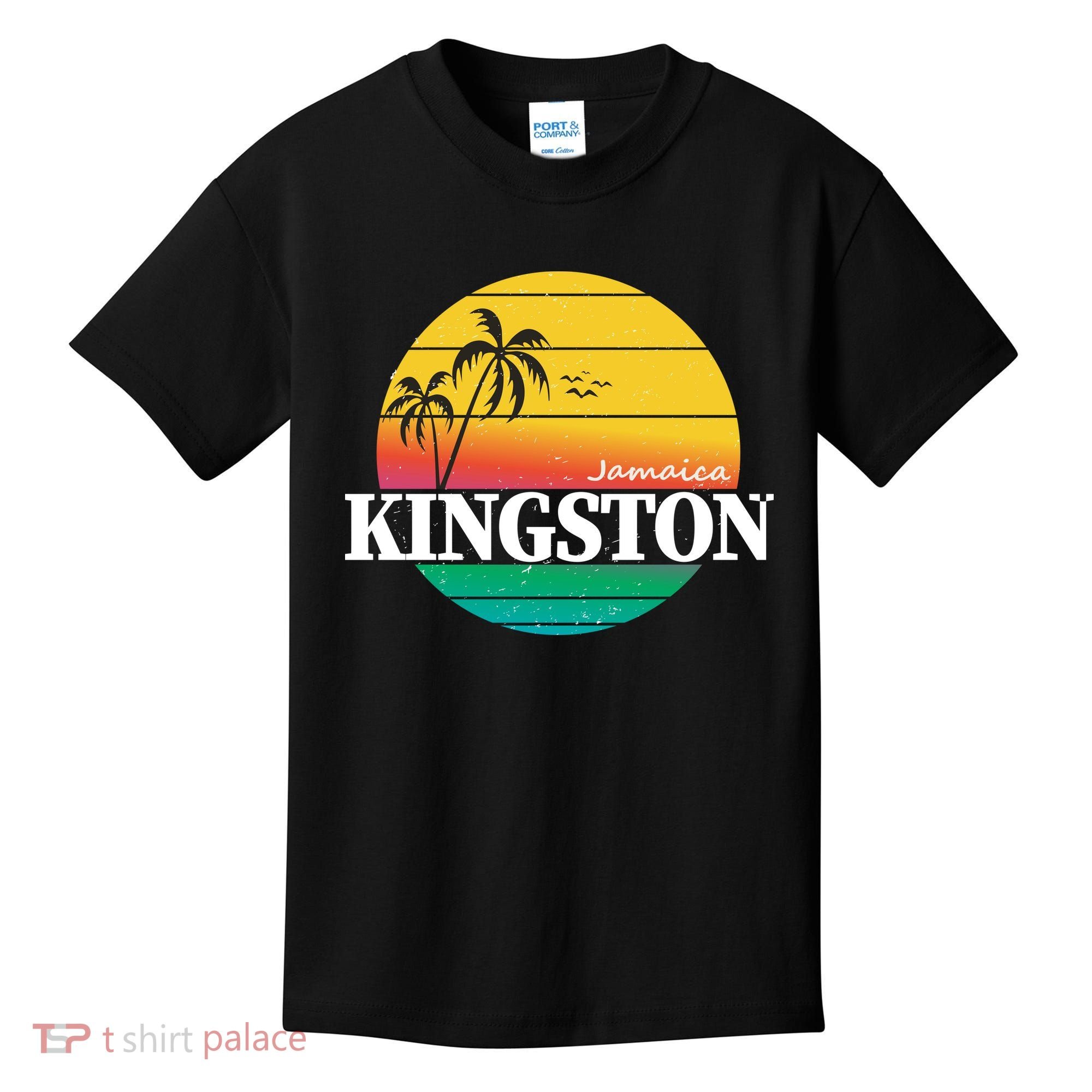 Kingston Jamaica Retro Kids T-Shirt