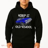 Keep It Old School Lowrider Car Chicano Low & Slow Oldies Hoodie thumb 2