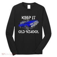 Keep It Old School Lowrider Car Chicano Low & Slow Oldies Long Sleeve Shirt thumb 0