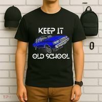 Keep It Old School Lowrider Car Chicano Low & Slow Oldies T-Shirt thumb 6
