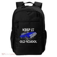 Keep It Old School Lowrider Car Chicano Low & Slow Oldies Backpack thumb 0