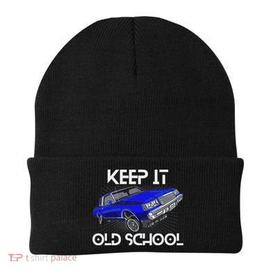 Keep It Old School Lowrider Car Chicano Low & Slow Oldies Beanie