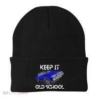 Keep It Old School Lowrider Car Chicano Low & Slow Oldies Beanie thumb 0