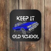 Keep It Old School Lowrider Car Chicano Low & Slow Oldies Coaster thumb 0