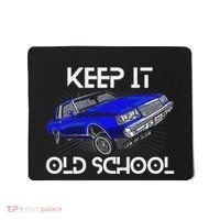 Keep It Old School Lowrider Car Chicano Low & Slow Oldies Mousepad thumb 0