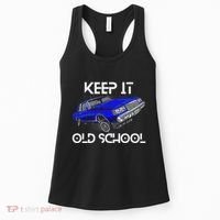 Keep It Old School Lowrider Car Chicano Low & Slow Oldies Women's Tank Top thumb 0