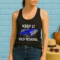 Keep It Old School Lowrider Car Chicano Low & Slow Oldies Women's Tank Top thumb 2