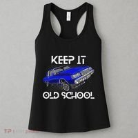 Keep It Old School Lowrider Car Chicano Low & Slow Oldies Women's Tank Top thumb 3