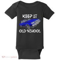 Keep It Old School Lowrider Car Chicano Low & Slow Oldies Baby Bodysuit thumb 0