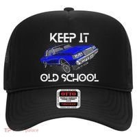Keep It Old School Lowrider Car Chicano Low & Slow Oldies Hat thumb 0