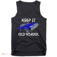 Keep It Old School Lowrider Car Chicano Low & Slow Oldies Tank Top thumb 0
