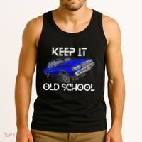 Keep It Old School Lowrider Car Chicano Low & Slow Oldies Tank Top thumb 3