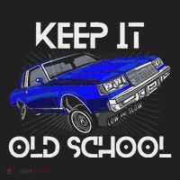 Keep It Old School Lowrider Car Chicano Low & Slow Oldies Golf Towel thumb 3