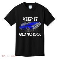 Keep It Old School Lowrider Car Chicano Low & Slow Oldies Kids T-Shirt thumb 0