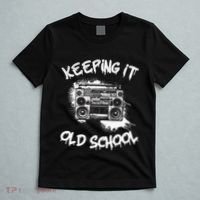 Keeping It Old School Vintage Boombox 80s Hip Hop Graffiti T-Shirt thumb 5
