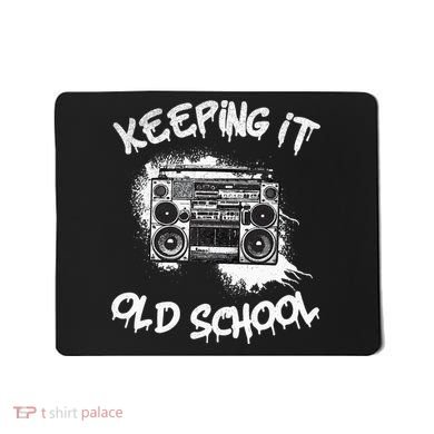 Keeping It Old School Vintage Boombox 80s Hip Hop Graffiti Mousepad