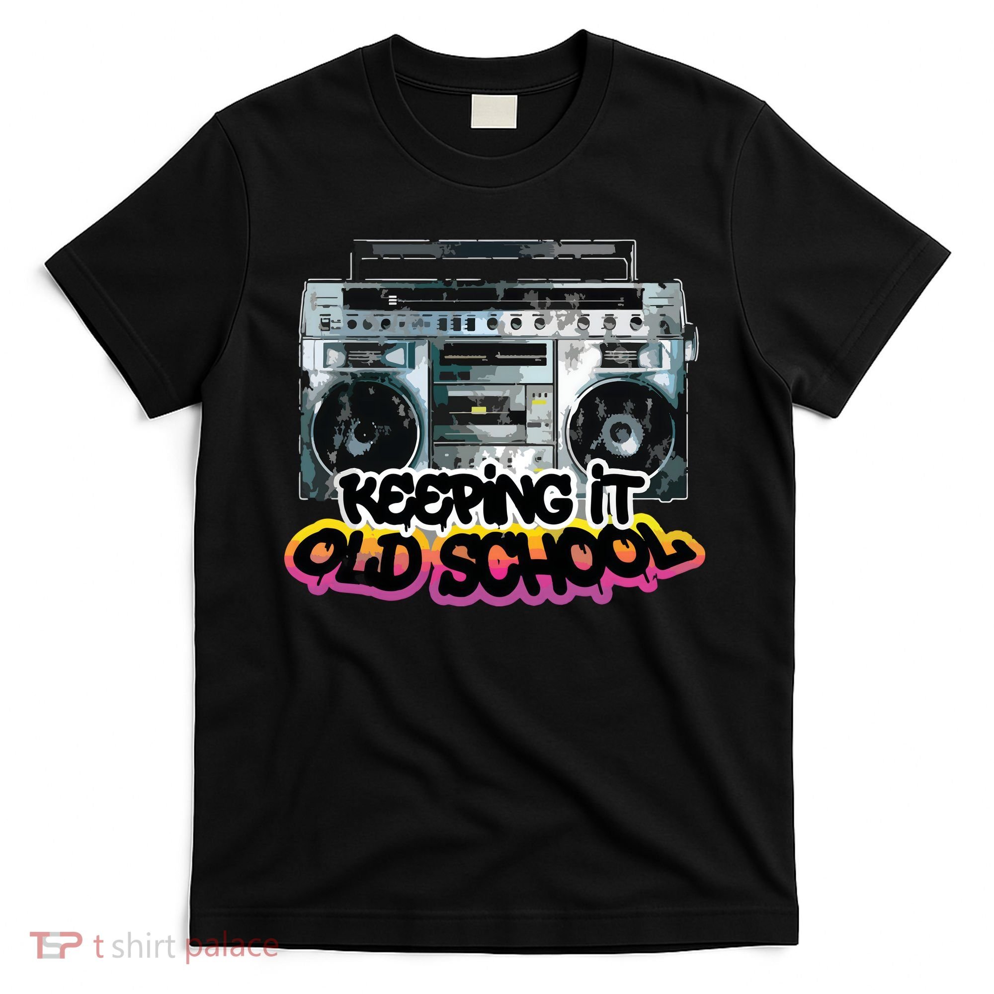 Keeping It Old School Vintage Boombox 80s T-Shirt