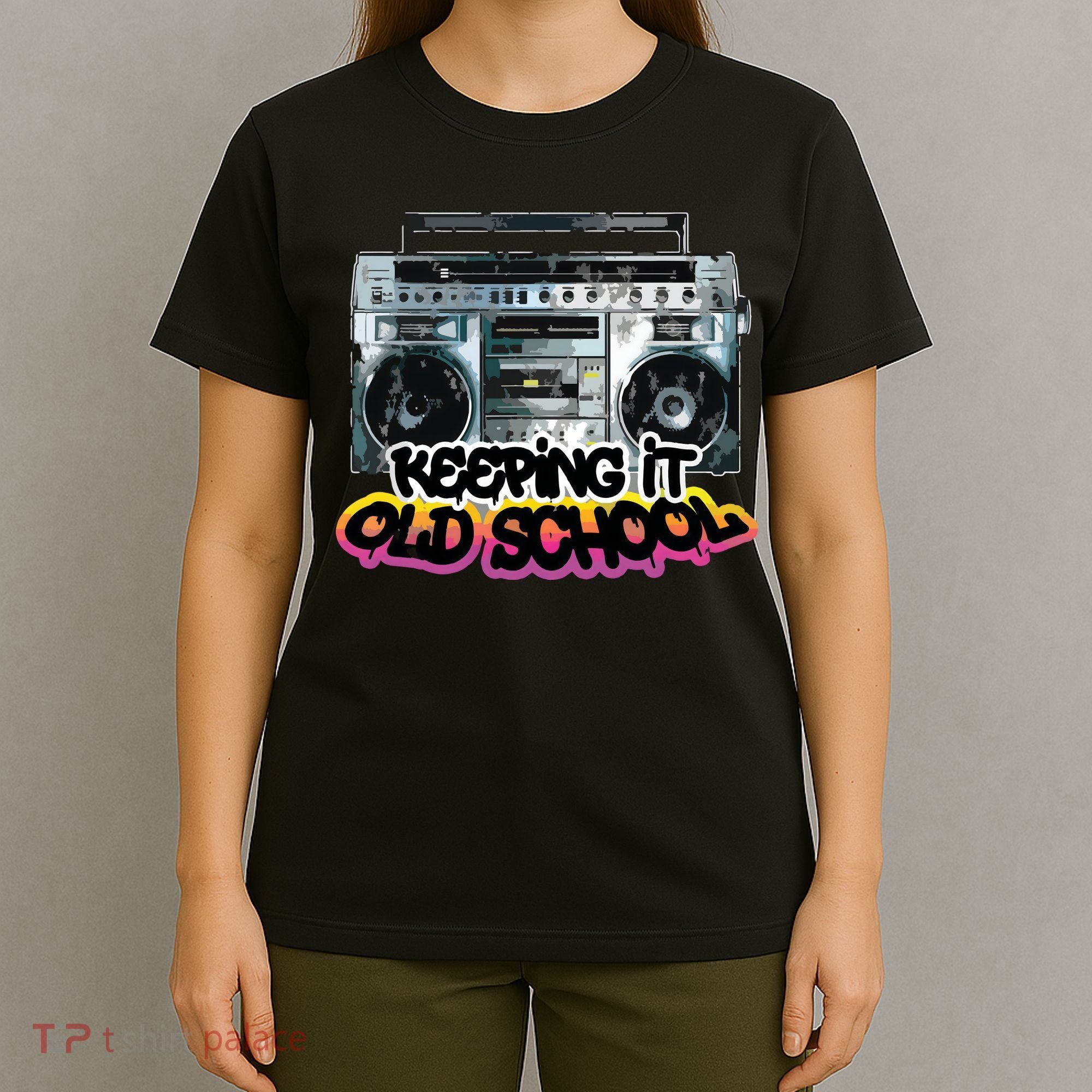 Keeping It Old School Vintage Boombox 80s T-Shirt
