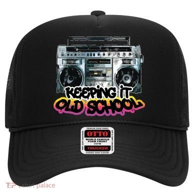 Keeping It Old School Vintage Boombox 80s Hat