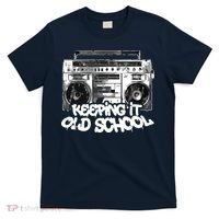 Keeping It Old School Vintage Boombox Graffiti T-Shirt thumb 0
