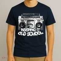 Keeping It Old School Vintage Boombox Graffiti T-Shirt thumb 3