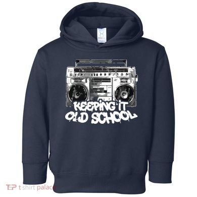 Keeping It Old School Vintage Boombox Graffiti Toddler Hoodie