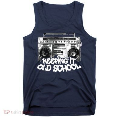 Keeping It Old School Vintage Boombox Graffiti Tank Top